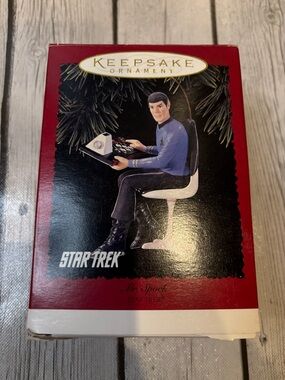 Hallmark Keepsake Ornament Star Trek Mr. Spock - blue, black, white, red 1996